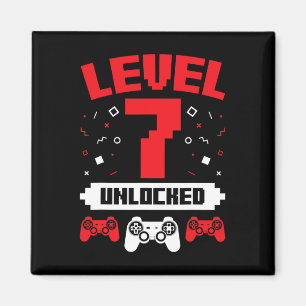 Video Game Gaming Geburtstag 7 Jahre altes Gamer-G Magnet