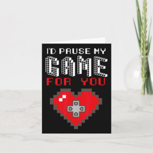 Video Game Gaming Valentinstag Gamer T-Shirts für Karte
