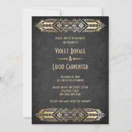 Video Game Geek Black Wedding Einladung