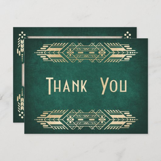 Video Game Geek Green Wedding Dankeskarte (Vorne/Hinten)