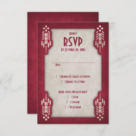 Video Game Geek Red Wedding RSVP Karte