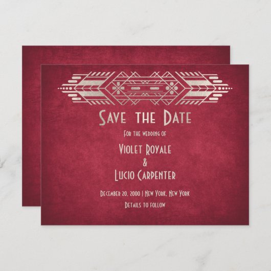 Video Game Geek Red Wedding Save The Date (Vorne/Hinten)