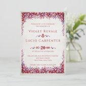 Video Game Geek Wedding Einladung (Stehend Vorderseite)