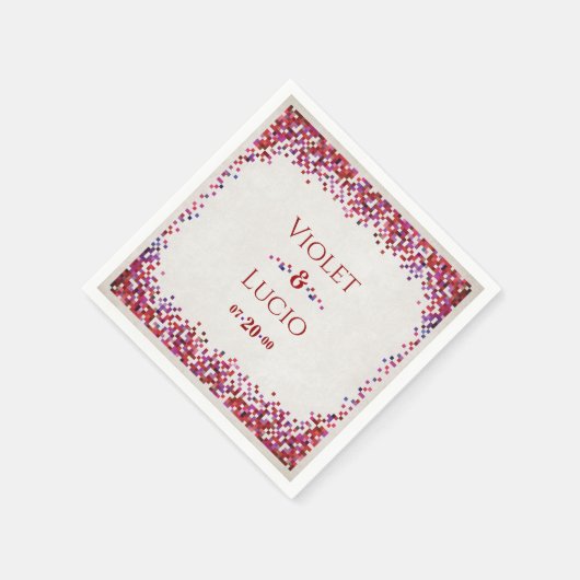 Video Game Geek Wedding Serviette (Ecke)