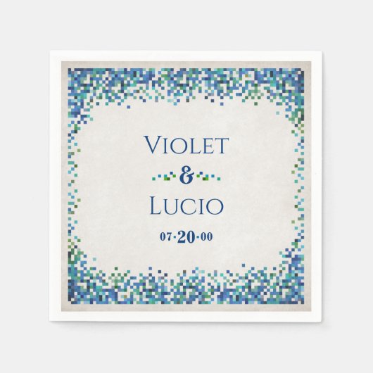 Video Game Geek Wedding Serviette (Vorderseite)