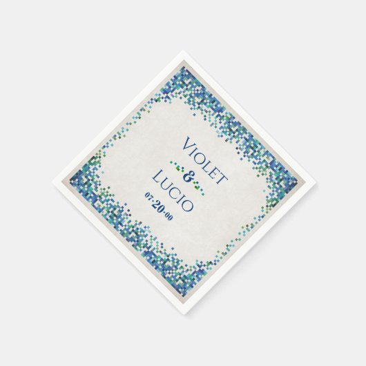 Video Game Geek Wedding Serviette (Ecke)