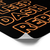 Video Game Geometry Video Gamer zum Wiederholen vo Poster (Ecke)