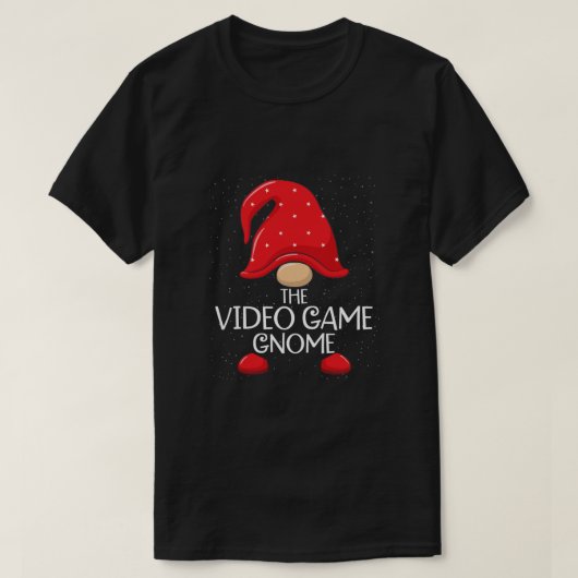 Video Game Gnome Matching Family Group Weihnachten T-Shirt (Design vorne)