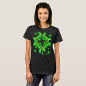 Video Game Kleeblatt Game Controller Happy St Patr T-Shirt (Vorne ganz)