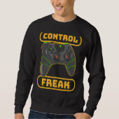 Video Game Kontrolle Freak Online Gaming Funny Boy Sweatshirt (Vorderseite)