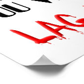 Video Game Lag Time Gewalt Funny Sign Poster (Ecke)