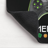 Video Game Leprechaun St Patricks Day Gamer Kinder Mousepad (Ecke)