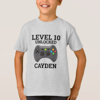 Video Game Level Up Controller Geburtstag Shirt