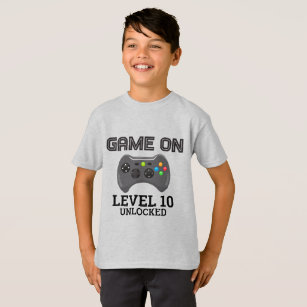 Video Game Level Up Controller Geburtstag Shirt