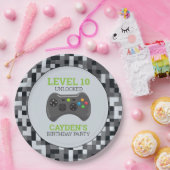 Video-Game-Level-Up-Controller Geburtstagsparty-Pa Pappteller (Party)