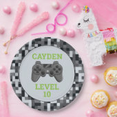 Video-Game-Level-Up-Controller Geburtstagsparty-Pa Pappteller (Party)