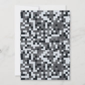 Video Game Level Up Gamer - Einladung zum Geburtst (Rückseite)