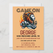 Video Game Level Up Gamer Einladung zum Geburtstag (Vorderseite)