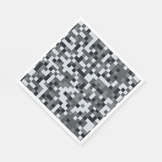 Video Game Level Up Pixel Birthday Party Serviette (Ecke)