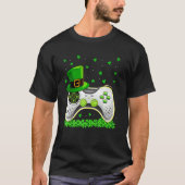 Video Game Lover Hat Kleeblatt Irish St Patrick S  T-Shirt (Vorderseite)