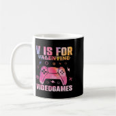 Video Game Lover Quote Gamer Pun Grafik Text Desi Kaffeetasse (Links)