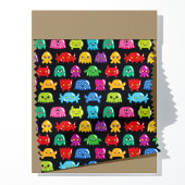 Video Game Monsters Geek Nerd Gamer-Muster Stoff