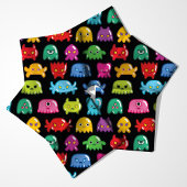 Video Game Monsters Geek Nerd Gamer-Muster Stoff
