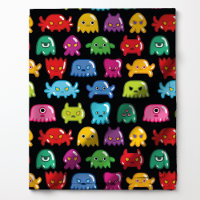 Video Game Monsters Geek Nerd Gamer-Muster