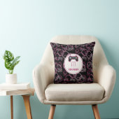Video Game Neon Pink Girls Muster Monogram Kissen (Stuhl )