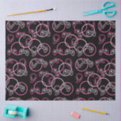 Video Game Neon Pink Girls Muster Seidenpapier (Basteln)