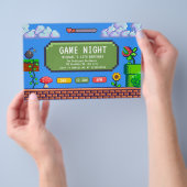 Video Game Night Kids Gaming Einladung zum Geburts Flyer (Handgriff)
