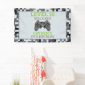 Video Game On Birthday Party Banner (Insitu)