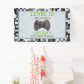 Video Game On Birthday Party Banner (Insitu)