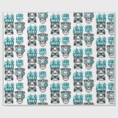 Video Game Party Level Up Gamer Wrapping Paper Geschenkpapier (Flach)