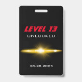 Video Game Party Red Controller Gefallen Ausweis (Rückseite)