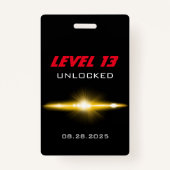 Video Game Party Red Controller Gefallen Ausweis (Rückseite)