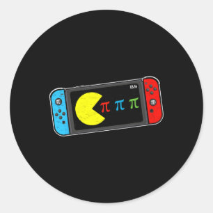 Video Game Pi Day Gamer Mathematiker Lehrer Kinder Runder Aufkleber
