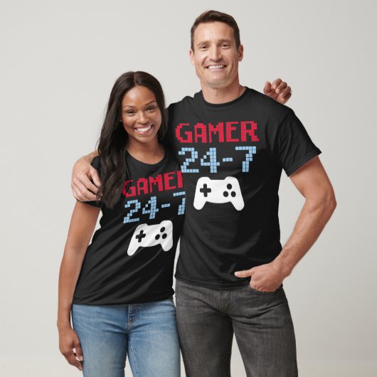 Video Game Player Geschenk GAMER 247 Liebe Gaming T-Shirt (Unisex)