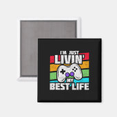 Video Game Player - PC Console Online Gaming - Spa Magnet (Vorderseite/Rückseite)