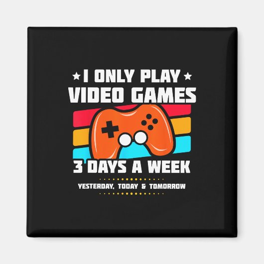 Video Game Player - PC Console Online Gaming - Spa Magnet (Vorne)