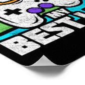 Video Game Player - PC Console Online Gaming - Spa Poster (Ecke)