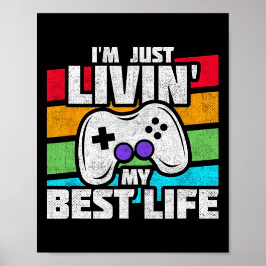 Video Game Player - PC Console Online Gaming - Spa Poster (Vorne)