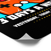 Video Game Player - PC Console Online Gaming - Spa Poster (Ecke)