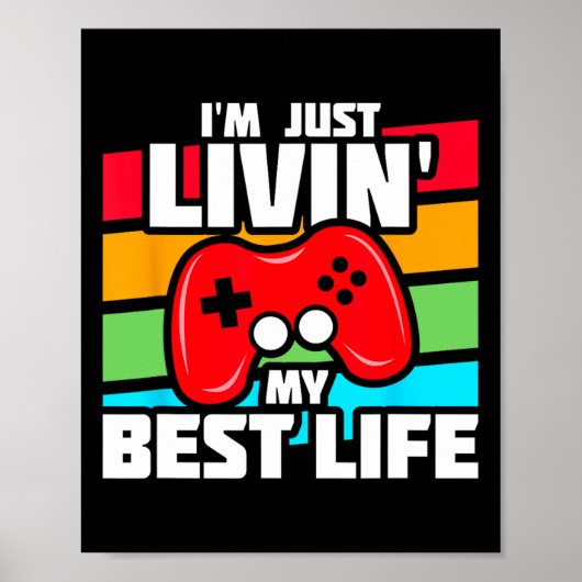 Video Game Player - PC Console Online Gaming - Spa Poster (Vorne)