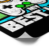Video Game Player - PC Console Online Gaming - Spa Poster (Ecke)
