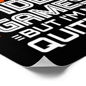 Video Game Player - PC Console Online Gaming - Spa Poster (Ecke)