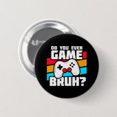 Video Game Player - Video Gaming - Funny Gamer Button (Vorne & Hinten)