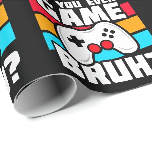 Video Game Player - Video Gaming - Funny Gamer Geschenkpapier (Rolleneckpunkt)
