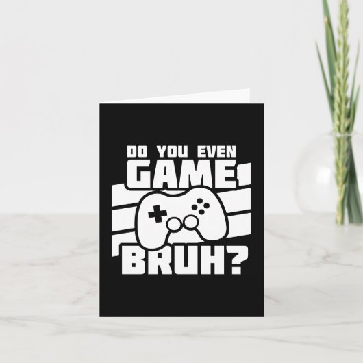 Video Game Player - Video Gaming - Funny Gamer Karte (Vorderseite)