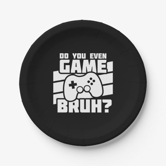 Video Game Player - Video Gaming - Funny Gamer Pappteller (Vorderseite)